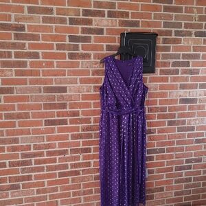 Lane Bryant Violet Belted Sleeveless Surplice Maxi Dress Size 18/20 (981)